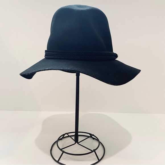 Maje 100% wool fedora hat with rope detail band - Picture 2 of 8